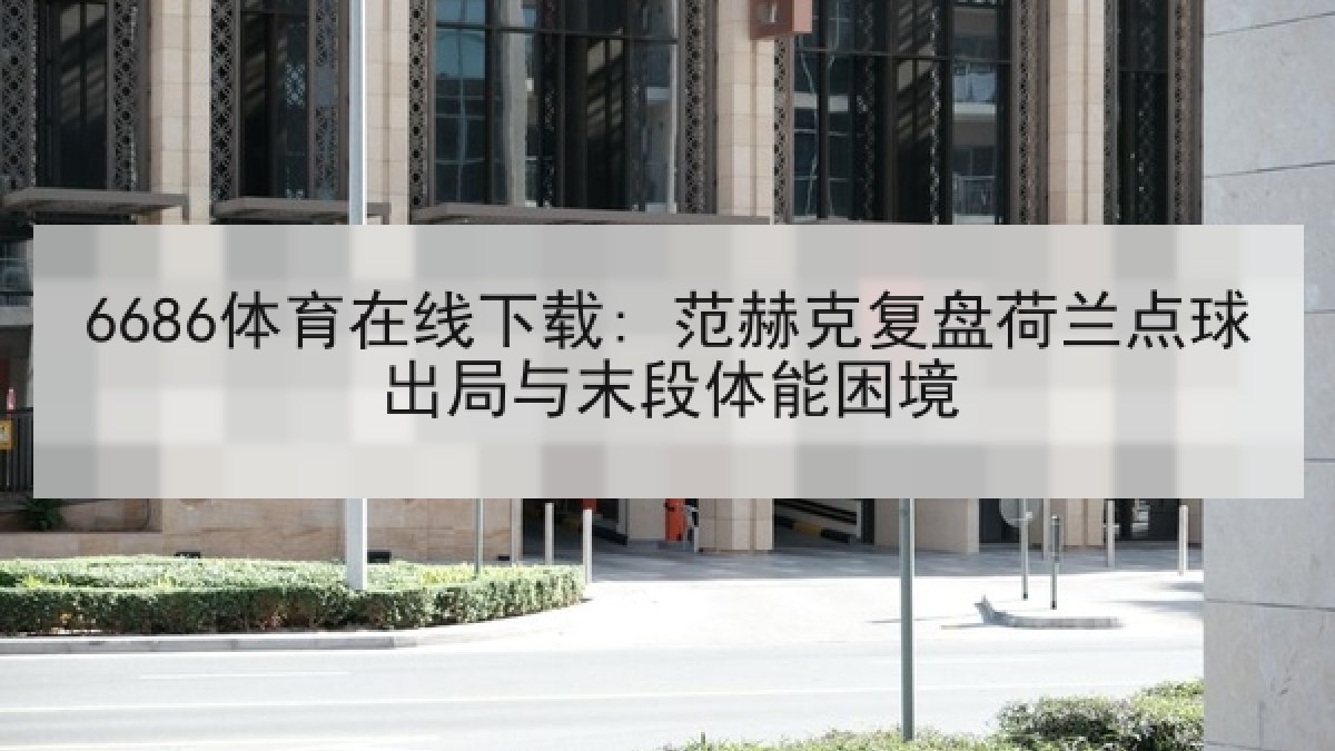 6686体育在线下载: 范赫克复盘荷兰点球出局与末段体能困境 6686体育在线下载: 范赫克复盘荷兰点球出局与末段体能困境